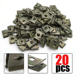 Metal U-Type Clip For Auto Car Bumper Fender Trim Panel Fastener Clips Universal - Picture 1 of 13