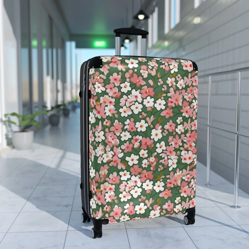 Suitcase for women, floral suitcase, gift for her, gift for him - Image 1 of 1