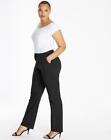Magisculpt Ladies Formal Stretch Straight Leg Tailored Control Zip Trousers Size