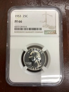 1953 25C PF66 NGC Washington Quarter - Picture 1 of 3