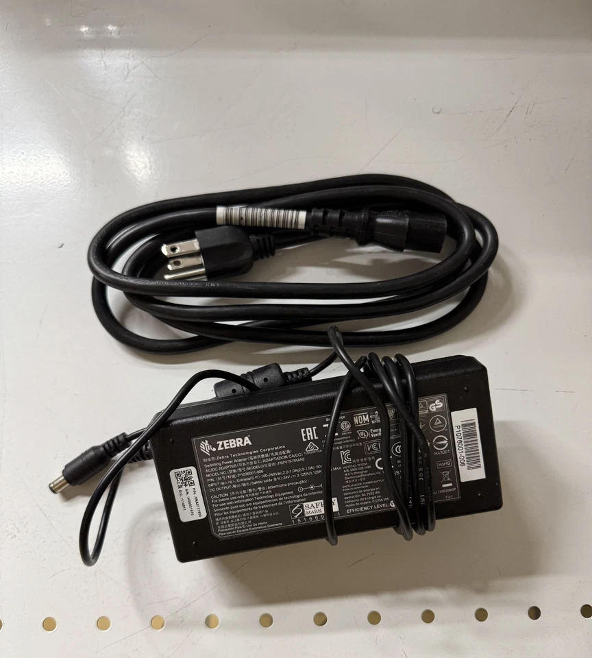 Adaptador de corriente alterna original 24 V para impresora de etiquetas Zebra ZD420C ZD410D ZD420D ZD421 Foto 1 de 1
