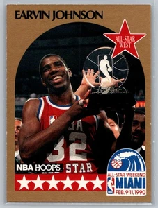 1990 NBA Hoops West All Stars Earvin Johnson #18 - Picture 1 of 2