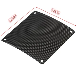 20PCS PC Cooler Fan PVC Cover Computer Mesh - 120x120mm (Black) - Afbeelding 1 van 12