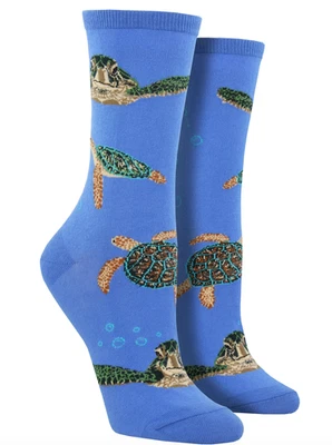 Meias femininas tartaruga marinha sapato tamanho 5-10.5 meia novidade meia NOVO - Imagem 1 de 3