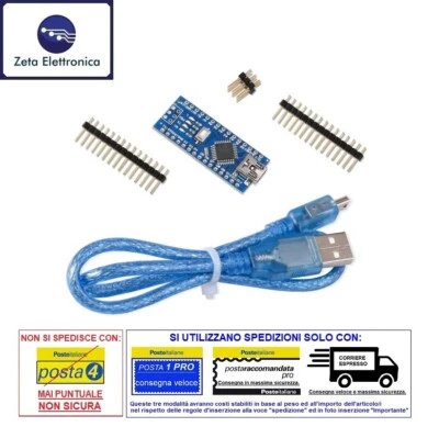 Arduino nano V3.0 ATMEGA328 Mini USB Card Compatible Clone Board To Weld - Image 1 of 3