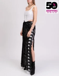 RRP €1135 FEDE CONNEXION x KAPPA maxi gonna taglia M paillettes impreziosite spacco - Foto 1 di 10