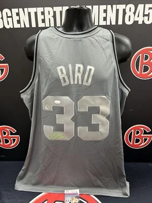 Larry Bird autographed Silver Boston Celtics Mitchell & Ness signed JSA COA - Image 1 of 4