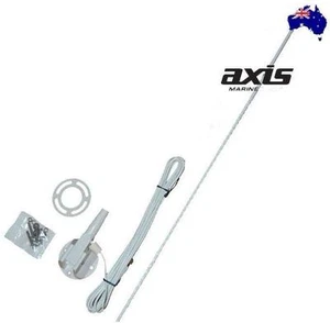 AXIS GENUINE 27MHZ AM & MARINE 1 METRE ANTENNA AMX3 WHITE SUIT BOAT CARAVAN - Picture 1 of 1