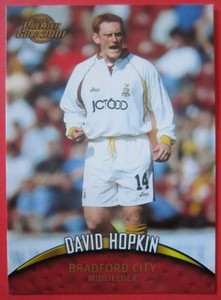 DAVID HOPKIN of BRADFORD CITY - Merlin Premier Gold 2001 card