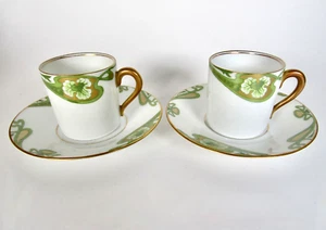 2 Antike, Rosenthal Selb Bavaria, Espresso Sammeltassen, um 1900 - Bild 1 von 6