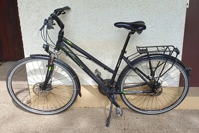 Fahrrad HAWK Trekking Green Energy Lady Premium Plus Black 24 Gang Shimano Deore - Bild 1 von 4