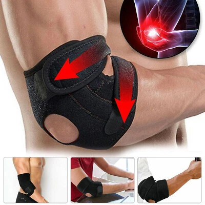 Tennis Elbow Brace Support Sleeve Arthritis Tendonitis Arm Joint Pain Band Wrap - Image 1 of 4