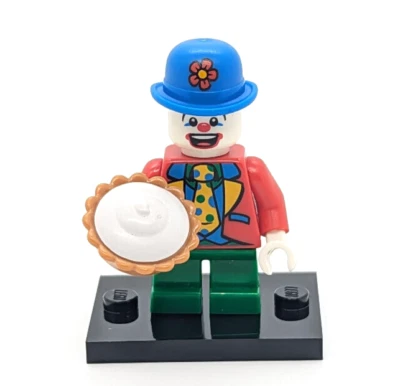 LEGO CMF 8805 Series 5 - Party Small Clown Minifigure  w/ Pie (col05-9) Birthday - Image 1 of 4