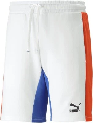 Authentic PUMA Men's CLASSICS Block Shorts 8" NEW | White - Image 1 of 2