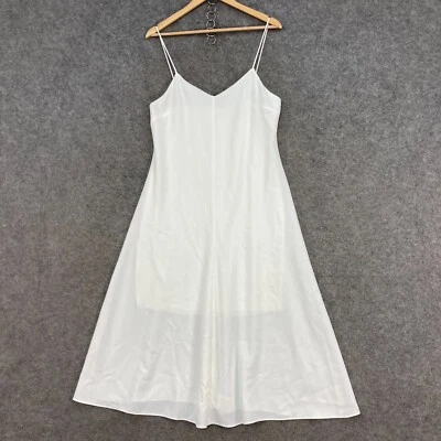 Vestido para mujer Bec & Bridge talla 12 blanco midi sin mangas forrado cuello en V fiesta 8612 Foto 1 de 4