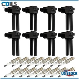 Ignition Coils Spark Plugs Fits Jeep Grand Cherokee 2006-2019 5.7L 2012-19 6.4L - Picture 1 of 16