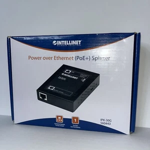 INTELLINET 560443 POE+ SPLITTER New Open Box USA Seller Free USA Shipping - Picture 1 of 5