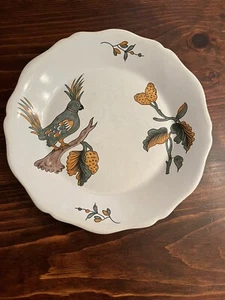 Vintage Unique Plate Hand Painted In France for Tiffany & Co Tropical Bird HTF - Picture 1 of 9