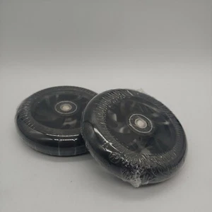 Kutrick Scooter Wheels Pair - Complete 2pcs Black 110mm Pro Stunt Scooter - Picture 1 of 5