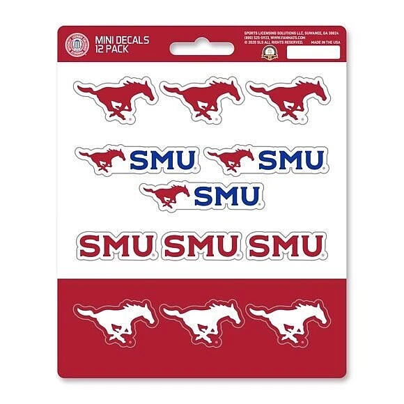 SMU Mustangs Vinyl Die-Cut Sticker Set / Decal Sheet *Free Shipping - Image 1 of 1