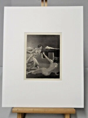 Max KLINGER (1857-1920) Original Radierung # 362 : DROHUNG - Bild 1 von 3