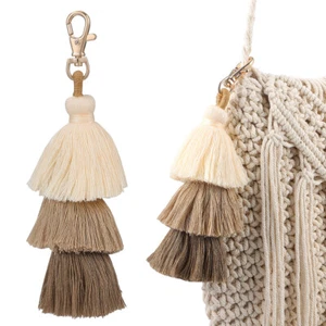 Tassel Pendant Miss Purse Keychain Charm Bag Charms for Handbags - Picture 1 of 11