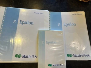 Epsilon: Fractions by Math-U-See Student Workbook, Manual, Test, & DVD (2004) - Picture 1 of 8