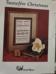 Just Nan Snowfire Christmas Sampler Cross Stitch Pattern Only JN027 - Picture 1 of 1