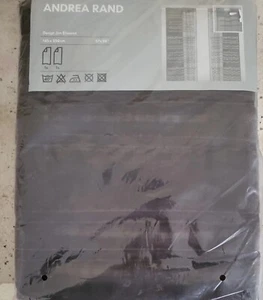Andrea Rand IKEA Curtains 57 x 98”, 1 Pair, Brown #10439 NOS - Picture 1 of 6