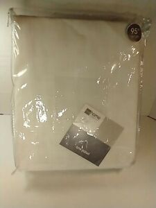 JC Penney Home Collection Cool White Lisette Pinch Pleat Drapes 96x95