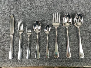 Splendide * CIRRUS Glossy Stainless Steel Flatware - CHOICE - CHOICE - MINT (72) - Picture 1 of 3