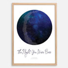 Custom Star Map Night Sky Chart Constellation Print | Wedding Fathers Day Gift