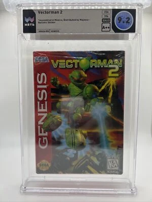 Vectorman 2 Sega Genesis Graded WATA 9.2 A++ Seal 1996 Ballistic Sticker Mexico - Image 1 of 4