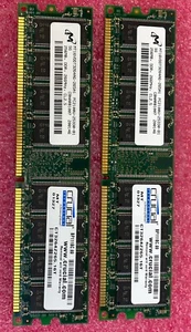 2x 256MB Micron MT16VDDT3264AG-265A1 PC2100U DDR 266MHz RAM Memory - Picture 1 of 6