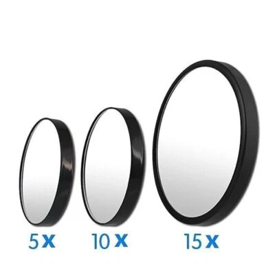 5x or 10x or 12x Magnifying Make Up Eyebrow Mirror With Suction Cups Travel - Image 1 of 4