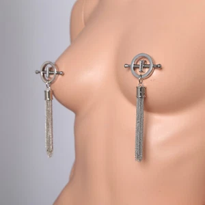 1 paio ferramenta clip seno nappa molla capezzolo clip accessori costume adulti - Foto 1 di 13