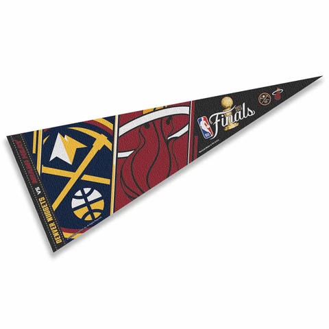 Denver Nuggets Miami Heat Dueling Full Size Pennant Flag Banner Cover