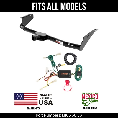 Enganche de remolque Toyota Sienna 11-14 + cableado de 4 vías para todos los modelos kit de remolque de corte Foto 1 de 4