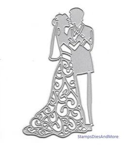 Braut & Bräutigam Hochzeit Metall Stanzformen Mr & Mrs Kartenherstellung Einladungen #4 - Bild 1 von 4