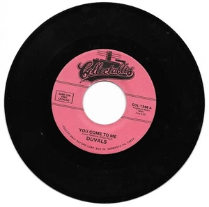 Duvals: "You Come To Me" / Ooo-Wee Baby" - rare Doo Wop - VG+ plays NM! - Picture 1 of 1