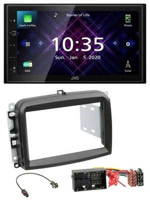 JVC DAB 2DIN MP3 Bluetooth USB Autoradio für Fiat 500 L (ab 2012) - Bild 1 von 4