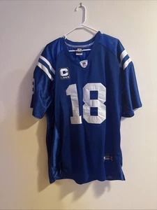 Camiseta Peyton Manning Indianapolis Colts Capitán Parche 1 Estrella Cosida Talla 52 - Imagen 1 de 5