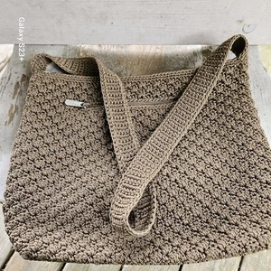 The Sak Umhängetasche braun gehäkelt gefüttert - Bild 1 von 8