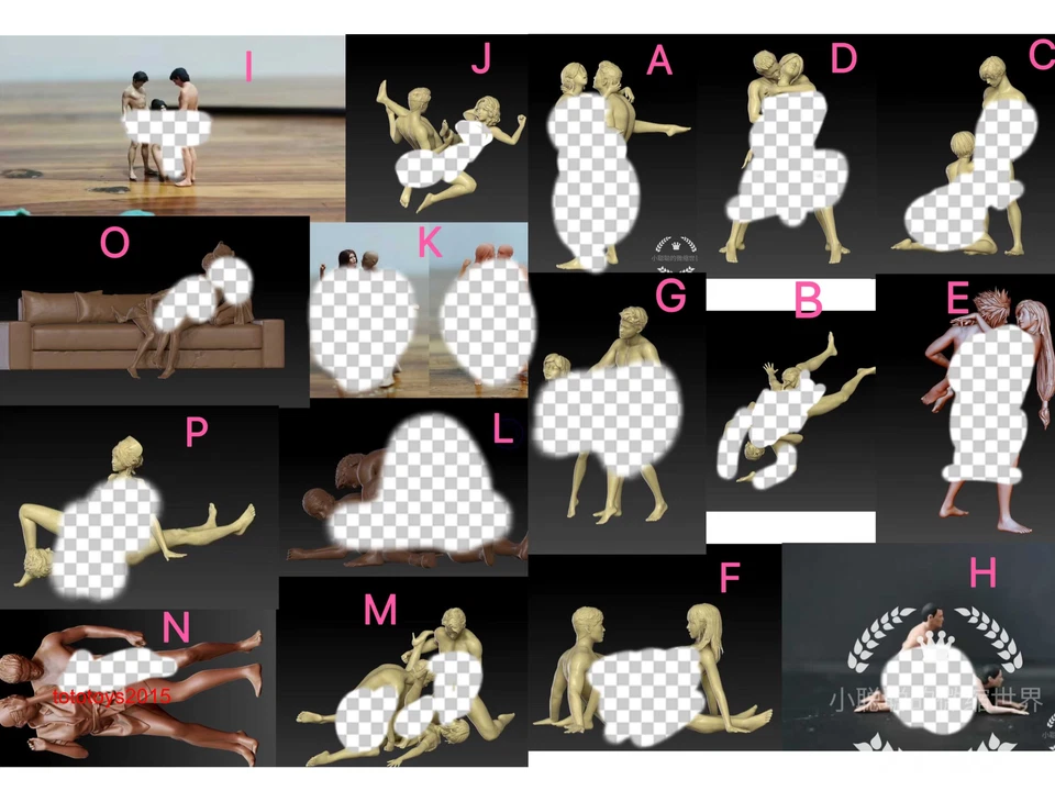 1/87 1/64 1/43 1/35 Sexy Men Girl Scene Lover Miniatures Figure Doll For Car Toy - Изображение 1 из 1