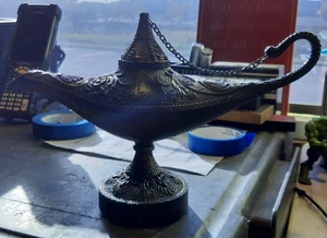 Gemmy Genie Lamp Halloween Animated - Light - Misting function untested - Picture 1 of 3