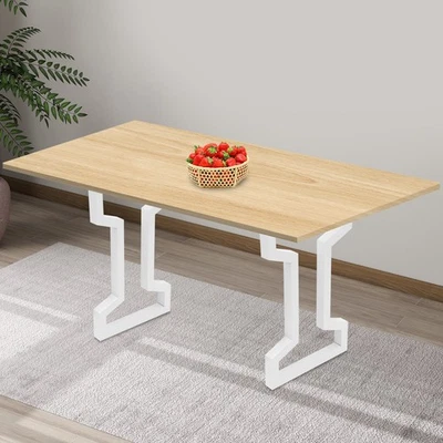 2 Piezas Patas de Soporte de Mesa de Acero Piezas Escritorio Soporte Pata Marco Accesorios Foto 1 de 4