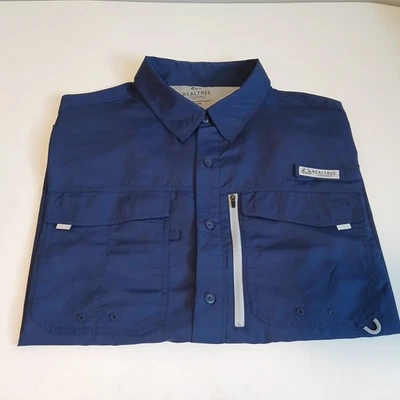 Camisa Realtree 2XL Pesca Para Hombre LS Guía de Pesca Rendimiento Azul Gear Loops  Foto 1 de 4