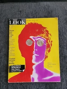 LOOK Magazine Beatles John Lennon Foldout Poster Inside January 9, 1968 - Picture 1 of 3