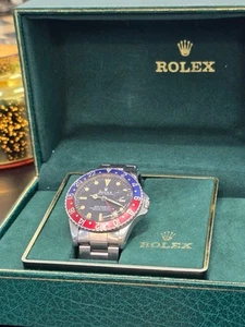 Vintage Rolex GMT Master ii 1675 PEPSI. Very Nice Patina Watch/Box Only 5mil SN’ - Picture 1 of 16
