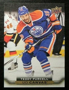 2015-16 15/16 Upper Deck Series 2 CANVAS C153 Teddy Purcell Edmonton Oilers - Picture 1 of 2